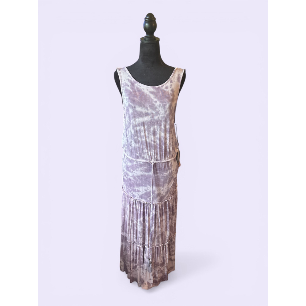 NWT Knox Rose Purple Tye Die Maxi Tank Dress - Size M